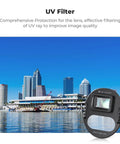 Wide Angle Lens For DJI Mavic 4 Pro Drone, 108 Degree Field Of View next to cityscape under blue sky with water reflection