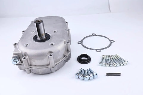 2 To 1 Reduction Gearbox With Wet Clutch ASU000631-B For Honda GX270 GX390 Engines, 25mm Shaft, Includes Bolts And Parallel Key on white