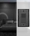 Matte Black 1 Gang Hand Hammered Rocker Light Switch Cover Plate Decorator Wall Plate for Receptacle and GFCI Electric Outlet