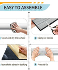 Kick Ass Heavy Duty Insulation Foam Roll Featuring Reflective Aluminum Foil Heat Shield And Waterproof Radiant Barrier assembly steps.