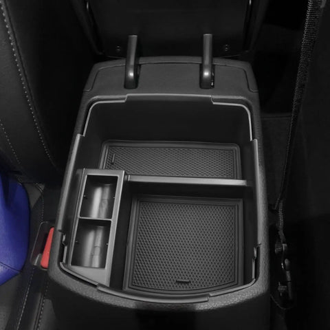 Seltos Center Console Organizer Tray Fits Kia Seltos 2020 To 2026 ABS Plastic Armrest Box Insert with compartments for extra storage