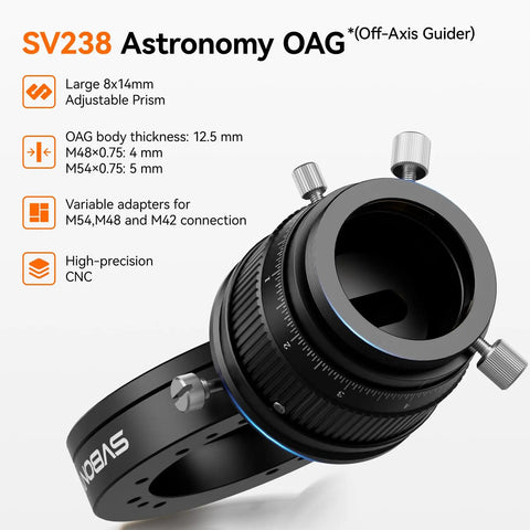 SV238 Off-Axis Guider for Astrophotography Kit With Petzval Lens APO And Off Axis Guider M48 Filter Drawer F4.5 Fast Aperture 203mm