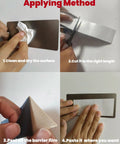 Step-by-step application of RV Sealant Tape 2 Inch By 16 Foot Waterproof Butyl Tape With Fluorocarbon Film For Roofing Gutter Windows