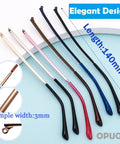 Heavy Duty Metal Glasses Replacement Temples With Screws Universal Eyeglass Arms For DIY Repair 140Mm in various colors.