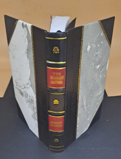 Leather-bound manual titled Fuel Injector Pump Tester Parts And Tools Reference Guide Leather Bound Manual For Direct Support.