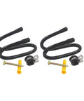 Flexible Skateboard Wall Mount Hanger Rack Set 2 Pack W Style Adjustable Holders For Cruiser Boards Penny Boards Skateboards Longboards And More No Board Included Easy Installation with screws and anchors