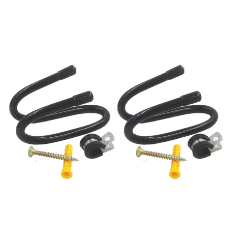 Flexible Skateboard Wall Mount Hanger Rack Set 2 Pack W Style Adjustable Holders For Cruiser Boards Penny Boards Skateboards Longboards And More No Board Included Easy Installation with screws and anchors