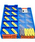 10 Piece Beefy Pro Grade Carbide Turning Inserts For CNC Lathe Tooling MRMN300 PC9030 Coated Cutoff Tools in blue box