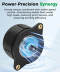 Power-Precision Synergy of K2 SE Extruder Stepper Motor Replacement for 3D Printer, 36-20_E Axis, High Torque Drive with 12-Tooth Gear