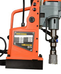 Magnetic Drill Press With Variable Speed and Forward Reverse Tapping Core Drilling Tool for Industrial and Home Improvement, heavy duty design with variable speed and drill bit.