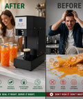 Heavy Duty Commercial Can Sealer With Three Adapters For Aluminum And Pet Cans Boasting A Tough Two Hundred Fifty Watt Motor sealing jars on a countertop.