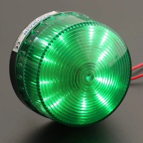 Hella Bright Industrial Green Strobe Warning Light Ac 110V 3W Led Beacon For Factory And Construction Sites Featuring Rock Solid Weatherproof Housing And Super Easy Polarity Free Wiring Setup