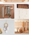 Gold Cup Hooks Set With 110 Pieces In Six Sizes for hanging coats, necklaces, dreamcatcher, and kitchen utensils in home space