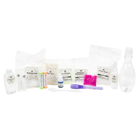 Contents of Chemistry Lab Kit For Kids Age 6 And Up At Home STEM Science Experiments Fun And Totally Awesome Chemistry Activities.