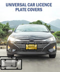 Two Pack License Plate Protectors For Front And Rear Plates ABS Matte Clear Shield With Screws Caps Universal Car Accessories