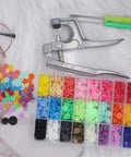 1440-Piece Plastic Grab-And-Go Snap Buttons Kit No Sew T5 Snaps With Pliers 24 Colors 360 Sets For Clothing Sewing Rain Gear
