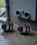Two Pack IP68 Industrial Breather Vent With M12x1.5 Pressure Equalization Valve shown near electrical cabinet