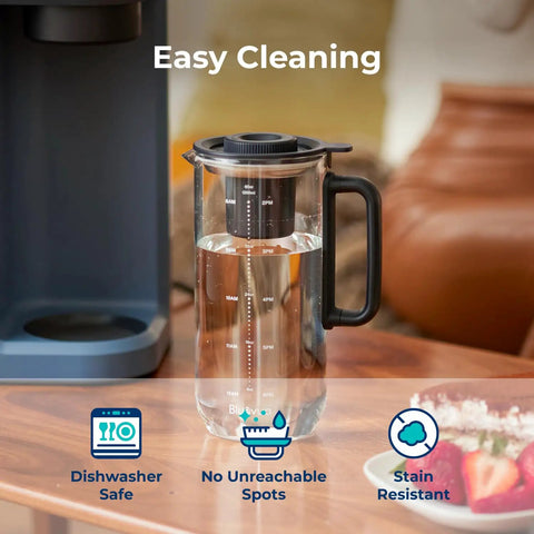 Replacement Carafe for RO100ROPOT Lite Reverse Osmosis System Fits Perfectly, Easy Install, BPA Free, Dishwasher Safe on table