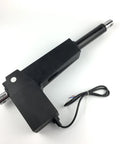 Beefed-Up 12V 24V DC Linear Actuator with 300mm Stroke 8000N max thrust visible with black casing and wire