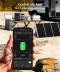Feature Filled Portable Power Station With 3072Wh Capacity And Bonus Expansion Pack Clutch for Home Backup and RV Adventures displayed on a smartphone.