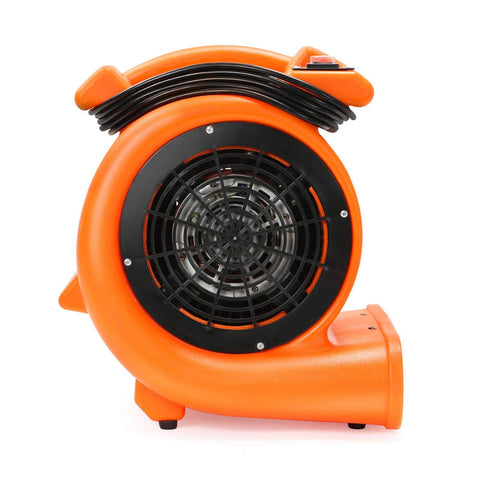Beast Air Mover Carpet Dryer With Half HP Motor Dual Speed Industrial Floor Fan Orange Carpet Drying Tool And Floor Blower High CFM