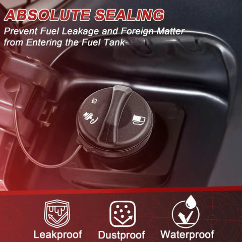 Close-up of Gas Cap Replacement For GM Vehicles That Seals Tight And Prevents Leaks Fits Buick LeSabre Cadillac Eldorado.