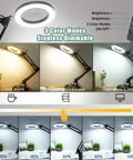 Magnifying Glass With Light And Stand For Close Work Two In One Desk Lamp And Clamp Eight X Magnification Real Glass Magnifier LED