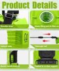 Cordless Backpack Sprayer 3 Gallon With Digital Display And Adjustable Pressures Electric Pump Sprayer product details view