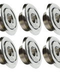 Slick Chrome Six Pack Fire Sprinkler Trim Rings For Ceilings Built Tough Two Piece Rosette Covers with polished chrome finish.
