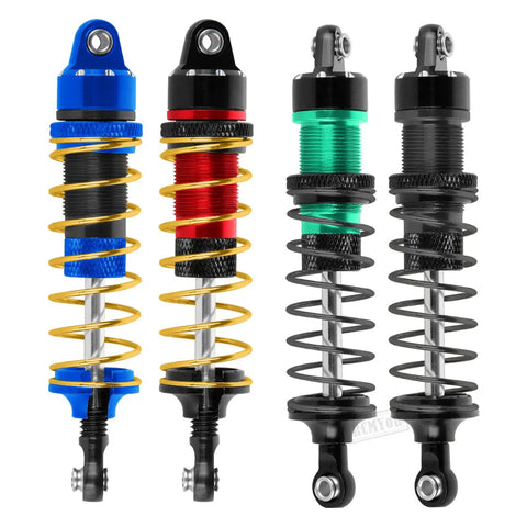 Beefed Up Big Bore Aluminum RC Shocks Upgrade Kit For One Sixteenth Mini Maxx 4WD And Mini XRT VXL Three S Trucks Navy Blue Front And Rear Shock Absorbers