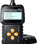 Front view of Plug And Play OBD2 Diagnostic Tool For Cars 1996 And Newer With Clear Code Readouts Engine Error Reset displayed on screen