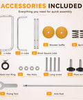 Heavy Duty Manual Bubble Wrap Roll Dispenser For Shipping Supplies Moving Tasks And Small Biz Packing With Safety Cutter And Nonslip Base Pack Like A Pro No Sweat Shipping accessories and tools for assembly laid out