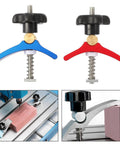 T Track Hold Down Clamp Set With T Slot Clips And T Screws Quick Act Carpentry Track Clamps For Woodworking And DIY Kit Two Pieces