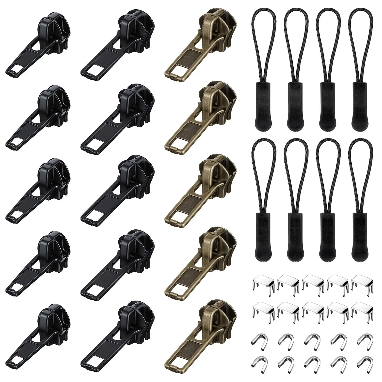 REParo359 3点セット 43 Piece Zipper Repair Kit With Universal Zipper Pulls ✓