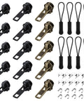 43 Piece Zipper Repair Kit With Universal Zipper Pulls For Jackets, Backpacks, Purses, Tents, And Outdoor Gear, Quick Fix for repairs