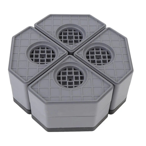 PP Rubber Anti Vibration Pads for Washing Machines and Dryers 4 Pack, hexagonal design, Rock Solid Safe Grip Stabilizer Feet