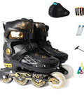 Adjustable Inline Roller Skates For Kids And Grownups With Storage Bag, Outdoor Skates For Club Nights, Smooth Silent 85A PU Wheels