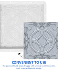 Path Maker Paver Mold For Garden, Reusable Outdoor Pavement Mold, Create Antique Walkways And Patios, Durable Plastic Brick Molding Tool For Easy DIY Landscaping showing detailed pattern design.