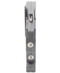 Heavy Duty One Pole 30 Amp Circuit Breaker For Federal Pacific Stab Lok Panels side view showing thin gray design with identification markings.