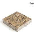 Solid As Rock Granite Tooling Slab For Leather Crafting - Heavy Duty Stone Block - 6 inch polished granite slab for crafting use.