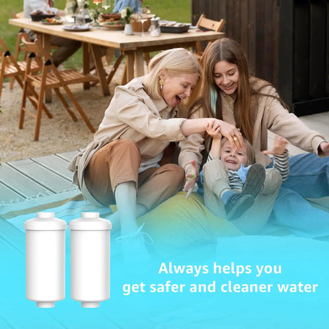 Top Notch Fluoride Filter Replacement for Berkey PF-2 Gravity Water Filter shown near family outdoors