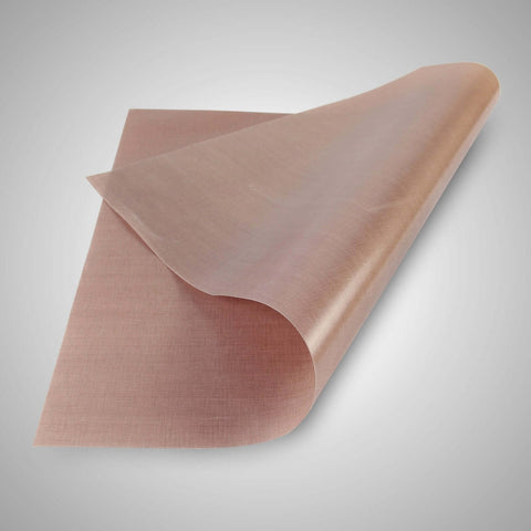 PTFE Teflon Nonstick Sheet Roll 39 Inch By 10 Yard, 5 Mil Thick Craft Mat, close-up view of sheet partially rolled