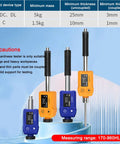 7 In 1 Portable Hardness Tester For Aluminum And Steel Alloys, Superficial Durometer Testing Machine, Leeb Hardness Tester, Hardness Testing Equipment LS252DC, On The Go Metal Material Gauge, impact device chart