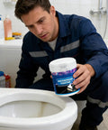 Professional Grade Waterproof Sealant And Heavy Duty Concrete Caulk For Damp Walls Roof Seams And Brickwork shown in bathroom use.