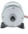 12V 350W Electric Motor Controller Kit with 13T Sprocket for e-scooters, showcasing front view of the motor unit
