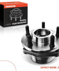 Front Wheel Bearing And Hub Assembly For 5 Lug Jeeps Wrangler Cherokee Comanche Wagoneer 1984 To 1989 4WD Models High Load Capacity Durable Replacement