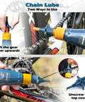 Applying Bike Chain Cleaner Kit With Bicycle Cleaner Degreaser Lubricant And 12 Piece Cleaning Set To Mountain Road MTB And E Bike Chain