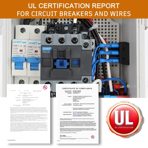 Upgraded Septic Control Panel With Alarm And Float Switch UL-certified breaker and wiring inside IP67 enclosure