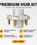 LockAndLoad 2000Lb Boat Trailer Hub Assembly With SmoothOperator Sealed Bearings For 5Lug 5X4Point5 Bolt Pattern Fits 1And116Inch Straight Spindle Premium Silver Hub Kit with bolts.