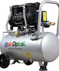 Heavy Duty 9.5 Gallon Air Compressor Delivers Solid 115 Psi Performance Ultra Quiet 70 Decibel Level with portable steel tank.